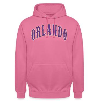 Orlando - Unisex Hoodie - pink - Front - Alina (178cm) & Michal (187cm)