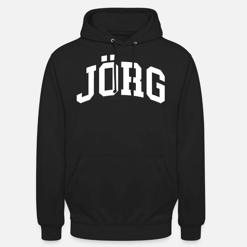 Joerg - Sweat-shirt à capuche unisexe - noir