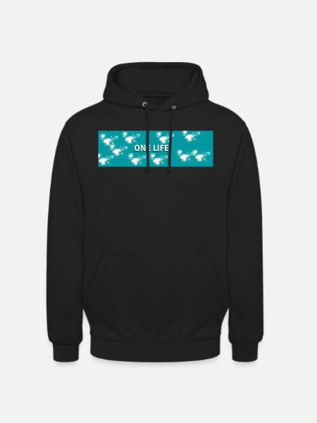ONE LIFE - Sweat-shirt à capuche unisexe - noir