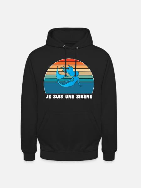 Little Mermaid Humor - Unisex Hoodie - black