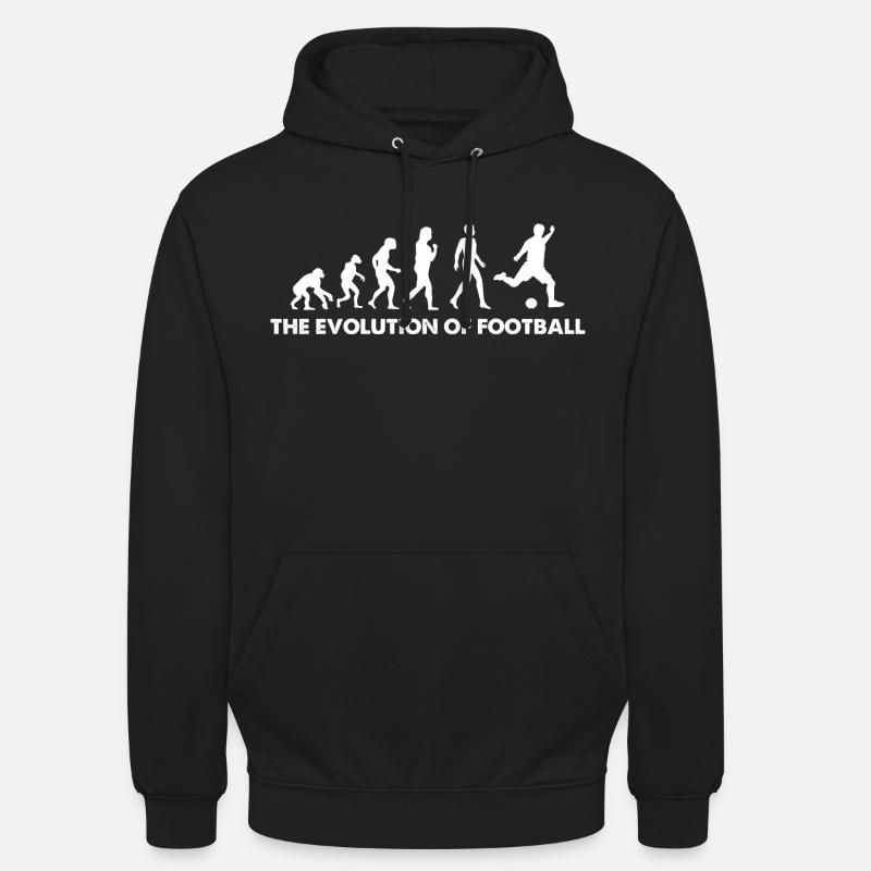 L’évolution du football - Sweat-shirt à capuche unisexe - noir