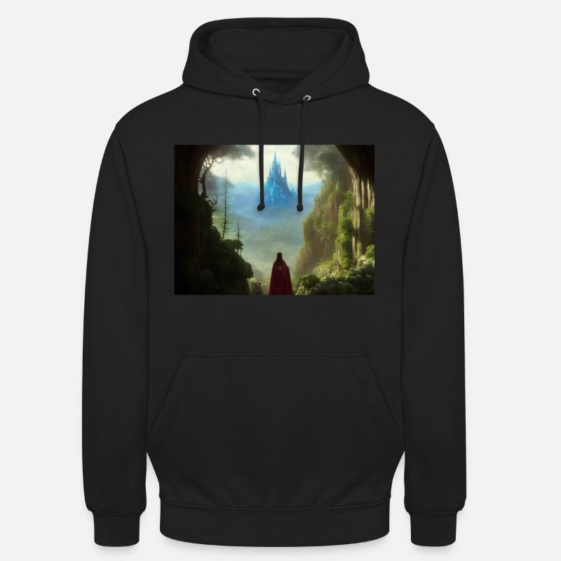 Le chemin du héros - Sweat-shirt à capuche unisexe - noir