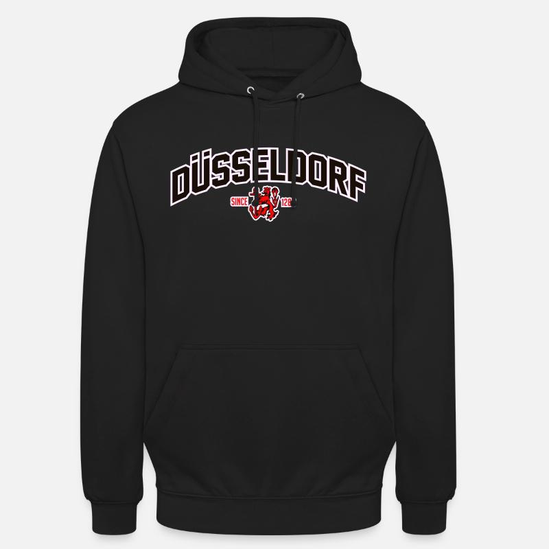 DÜSSELDORF - Unisex Hoodie - Schwarz