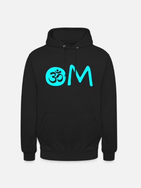 Om Chakra blau - Unisex Hoodie - Schwarz