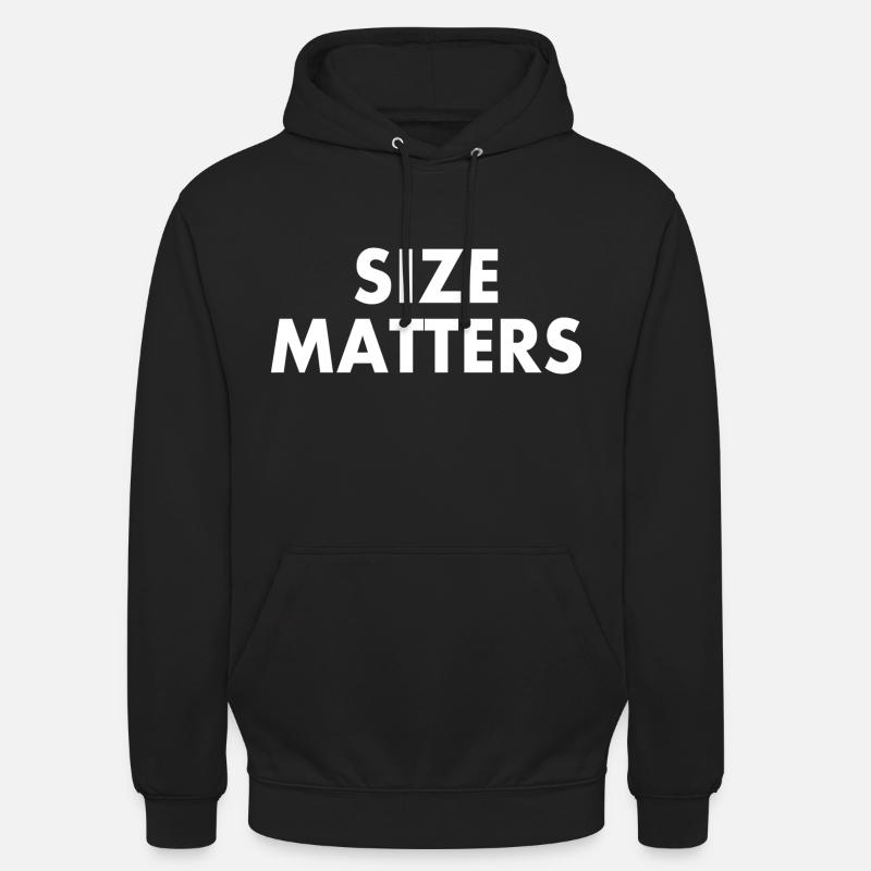 Size matters - Sweat-shirt à capuche unisexe - noir