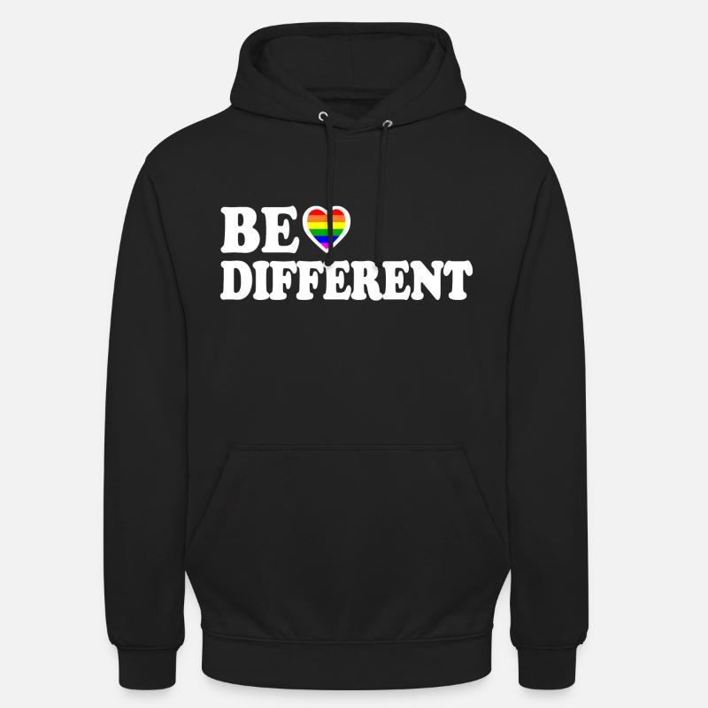 Be different - Sweat-shirt à capuche unisexe - noir