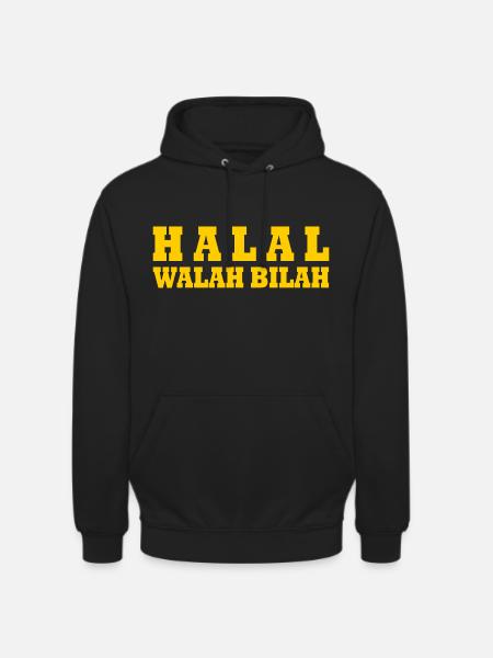 Halal walah bilah - Unisex Hoodie - black