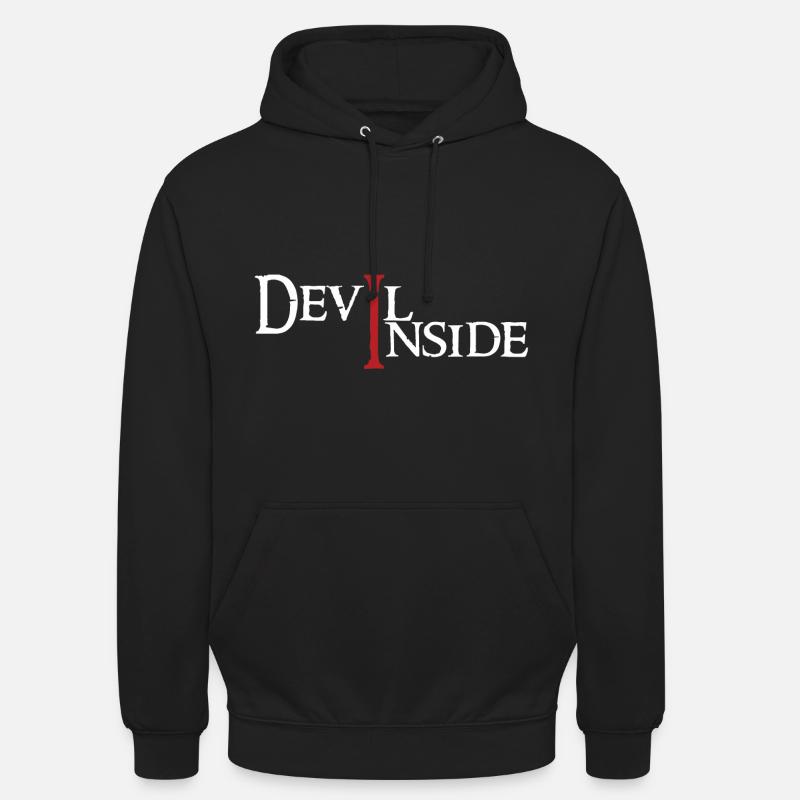 Devil Inside négatif - Sweat-shirt à capuche unisexe - noir