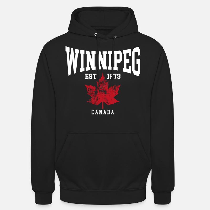 Winnipeg - Sweat-shirt à capuche unisexe - noir
