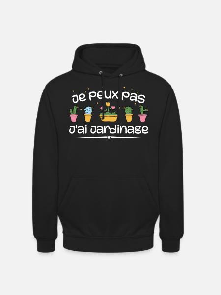 I can't I have gardening - Unisex Hoodie - black
