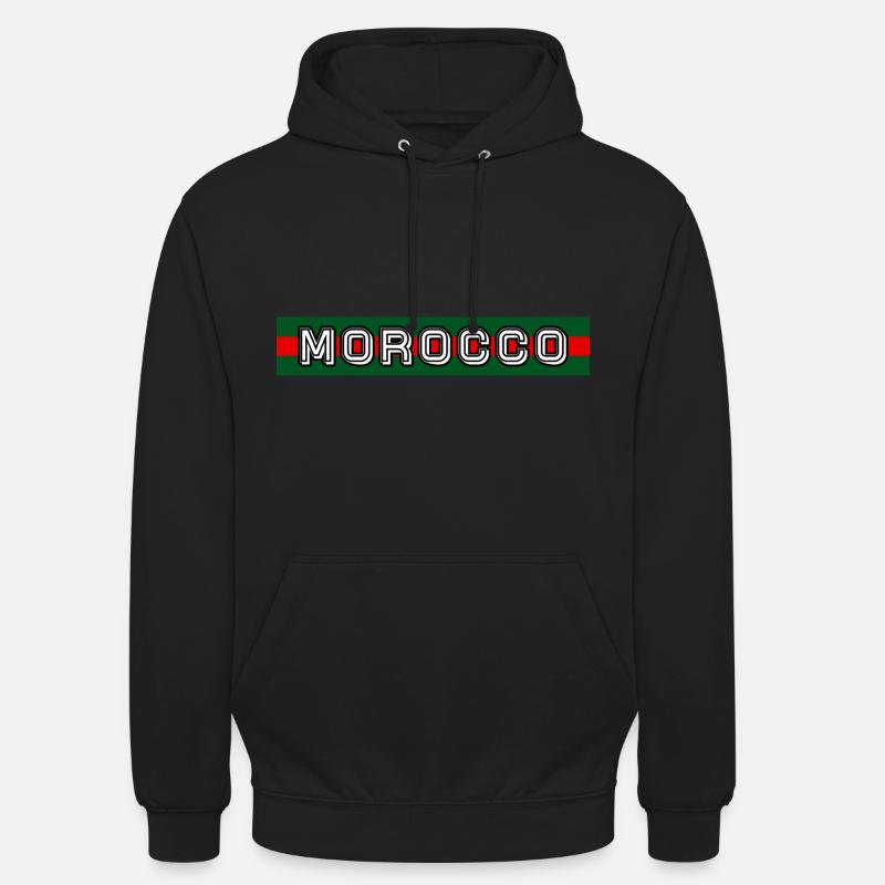 Dima Maghrib - Sweat-shirt à capuche unisexe - noir