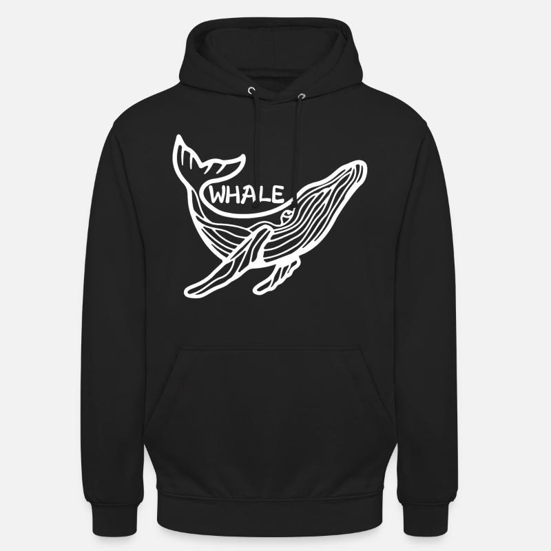 Le géant des mers - Sweat-shirt à capuche unisexe - noir
