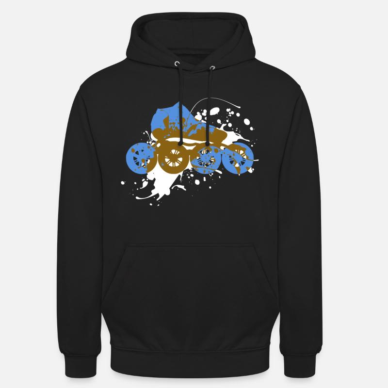 Roller Skates Roller - Unisex Hoodie - black