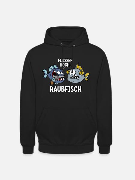 Raubfisch - Unisex Hoodie - Schwarz