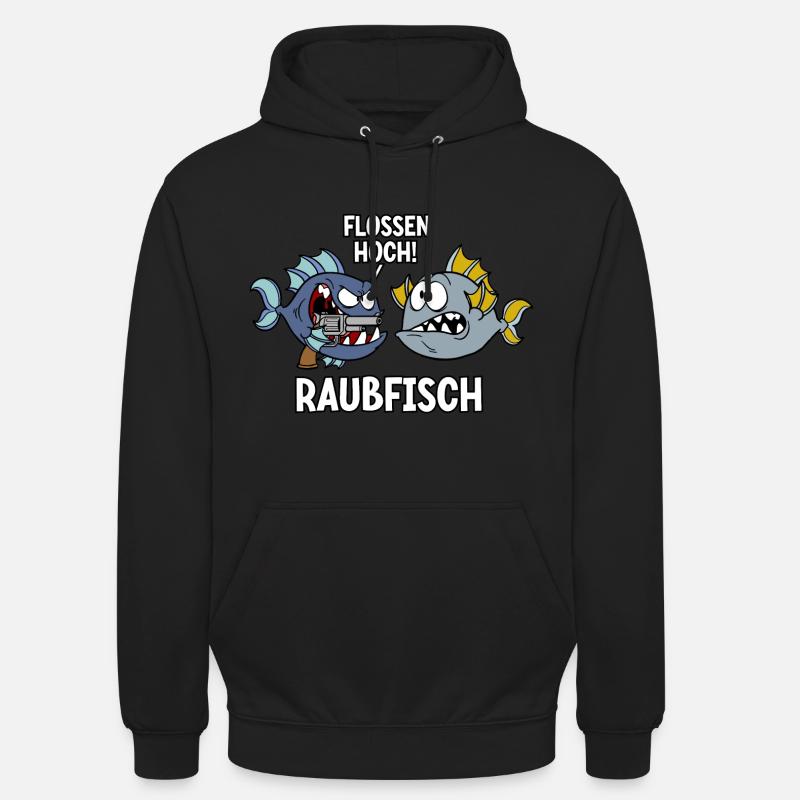 Raubfisch - Unisex Hoodie - Schwarz