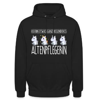 ALTENPFLEGERIN - Toll - Unisex Hoodie - Schwarz - Vorne - Alina (178cm) & Michal (187cm)