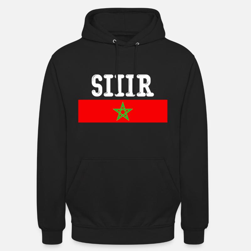 Sir Maroc - Sweat-shirt à capuche unisexe - noir