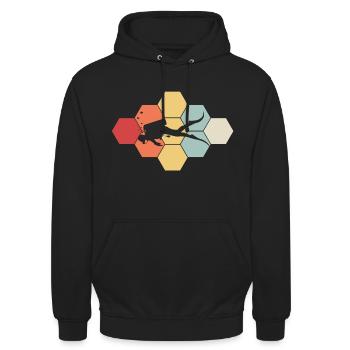 Tauchen - Unisex Hoodie - Schwarz - Vorne - Alina (178cm) & Michal (187cm)