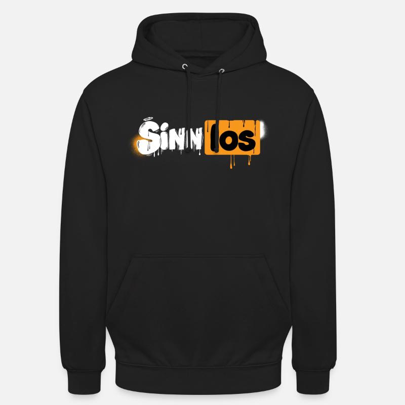 Sinnlos Statement Lettering - Unisex Hoodie - Schwarz