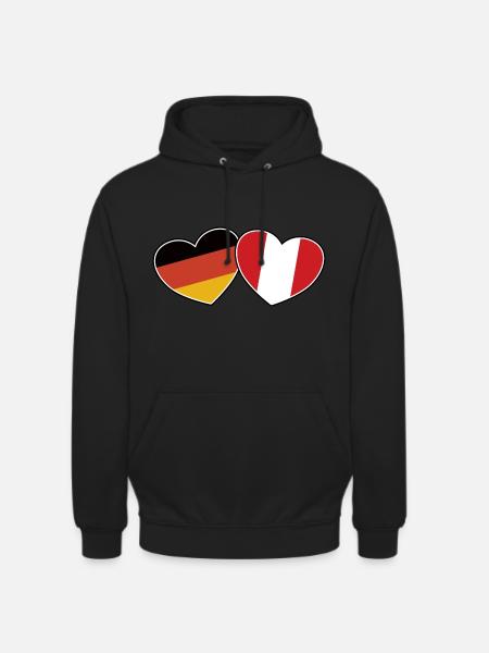 German Peruvian Friendship - Gift - Unisex Hoodie - black