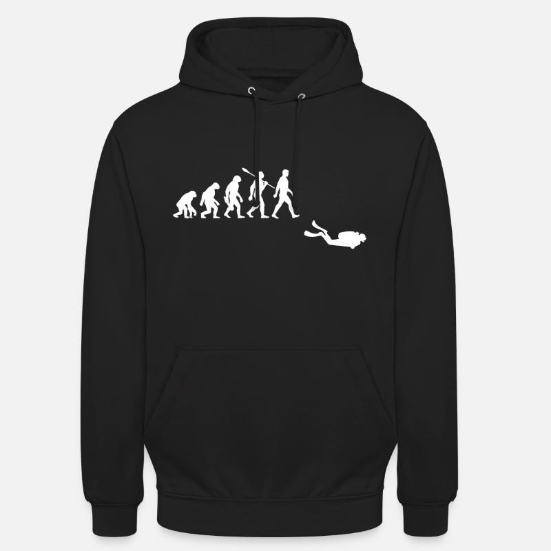 Evolution Diving Diver - Sweat-shirt à capuche unisexe - noir