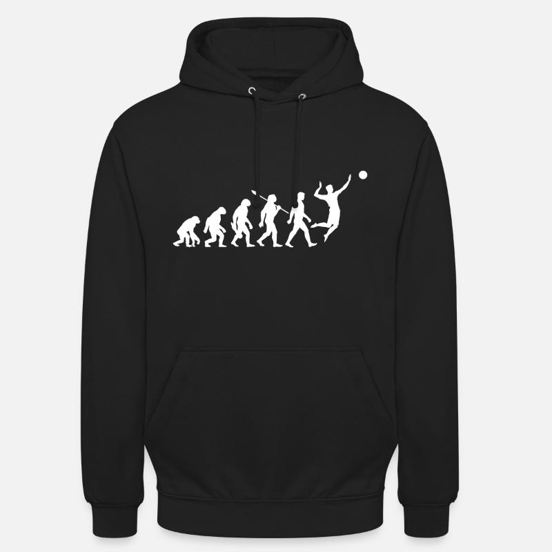 Evolution - Volleyball - Volleyballer - Sweat-shirt à capuche unisexe - noir