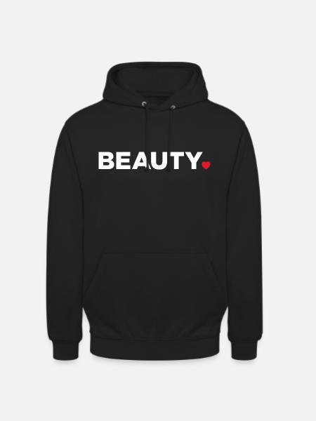 Beauté - Sweat-shirt à capuche unisexe - noir