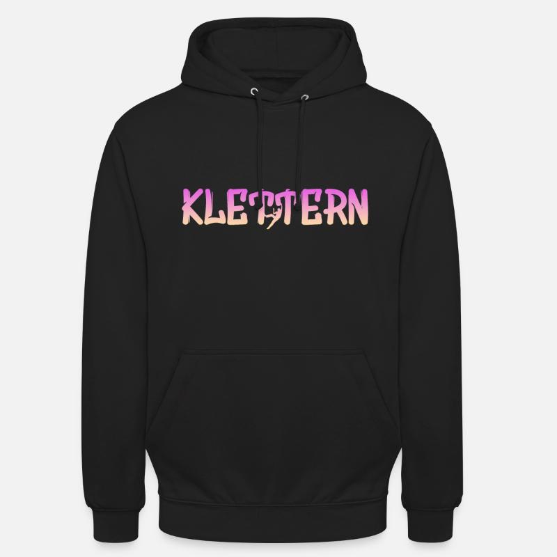 Klettern - Unisex Hoodie - Schwarz