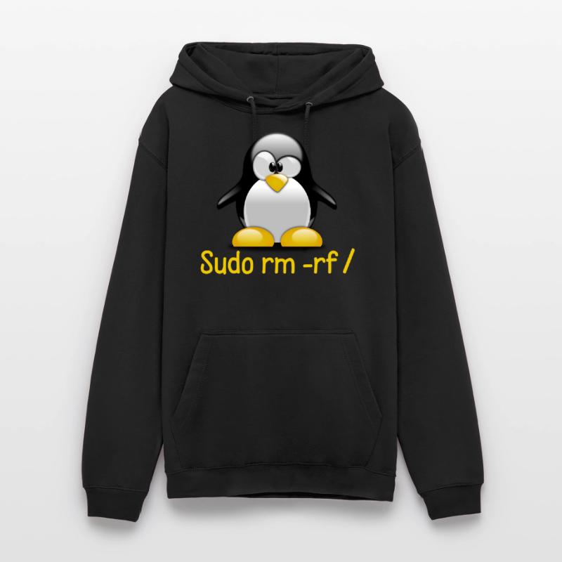 Sudo rm -rf / Programmeur Tux Pingouin Coding Sweat-shirt à capuche unisexe