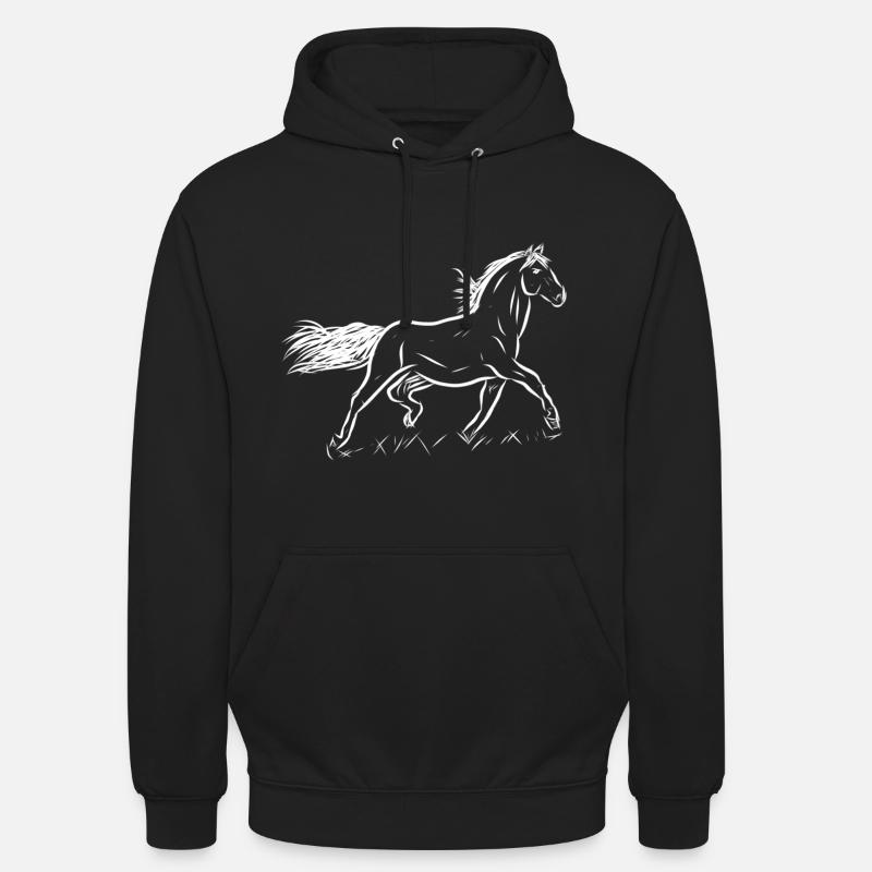 Pferd - Unisex Hoodie - Schwarz