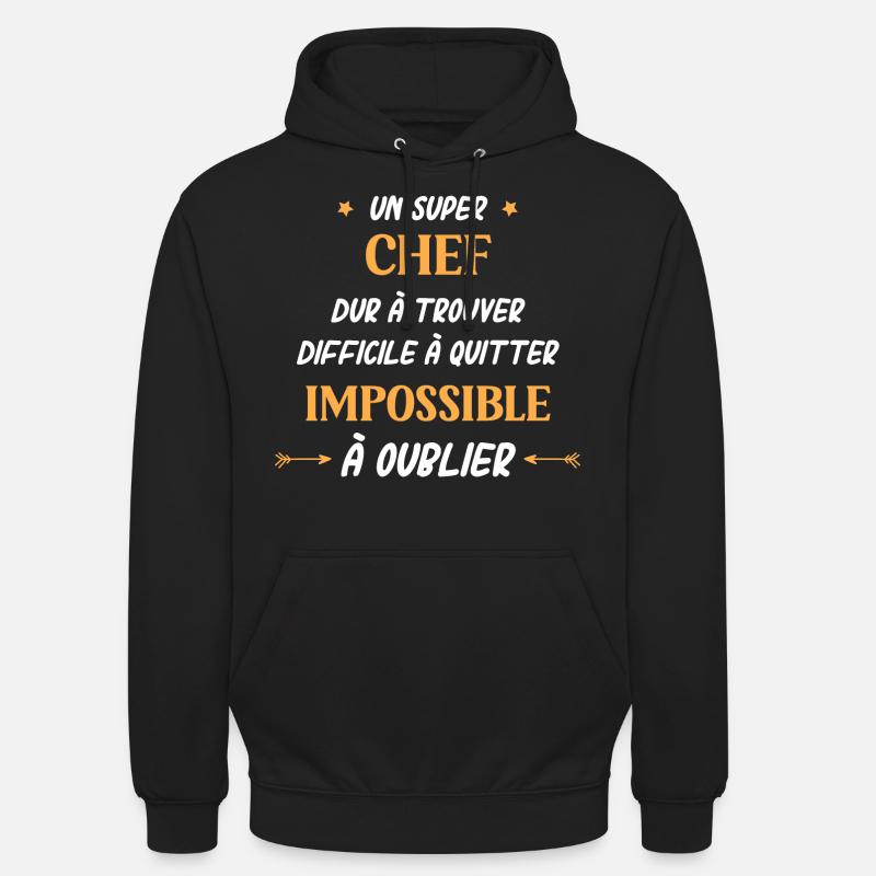 Super chef - Sweat-shirt à capuche unisexe - noir