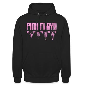 Pink Floyd Pism Logo Rose - Sweat-shirt à capuche unisexe - noir - Devant - Alina (178cm) & Michal (187cm)