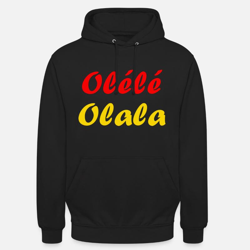 oélé olala - Sweat-shirt à capuche unisexe - noir