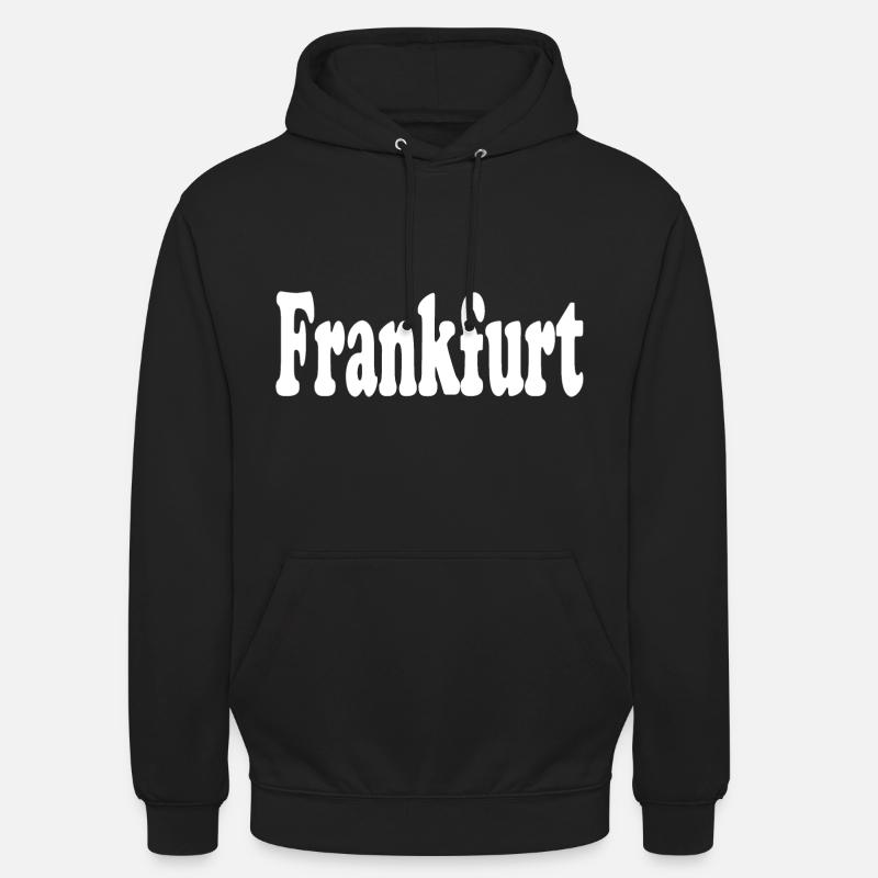 Francfort - Sweat-shirt à capuche unisexe - noir