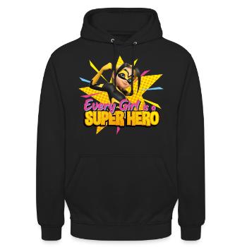 Miraculous Every Girl Is A Super Hero Vesperia - Unisex Hoodie - Schwarz - Vorne - Alina (178cm) & Michal (187cm)