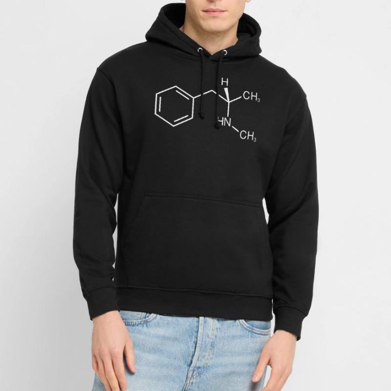Crystal meth molecule structural formula Unisex Hoodie