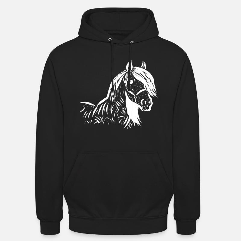 Pferd - Unisex Hoodie - Schwarz