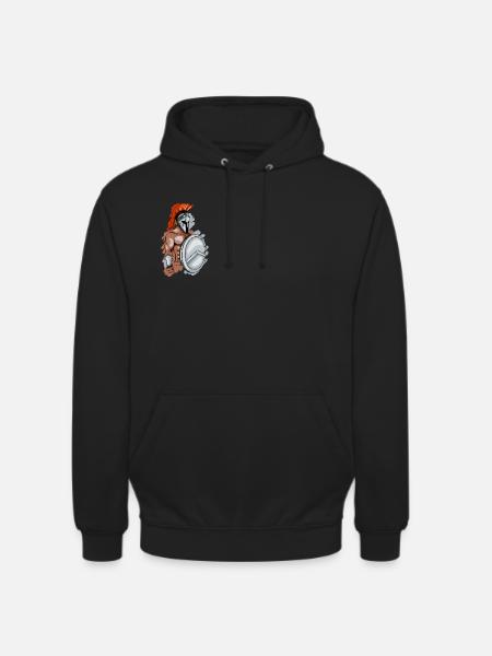 Spartiates - Sweat-shirt à capuche unisexe - noir