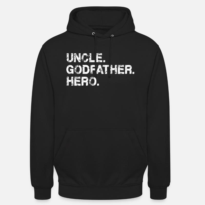 Onkel Pate Geschenk Held Geschenk für Onkel oder Bruder - Unisex Hoodie - Schwarz
