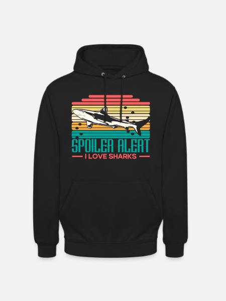 Hai Raubfisch Geschenkidee - Unisex Hoodie - Schwarz