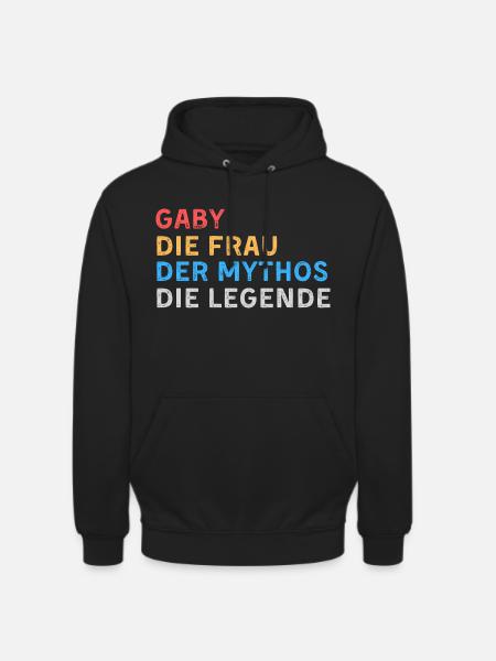 Gaby Fau Mythos Legende - Unisex Hoodie - Schwarz