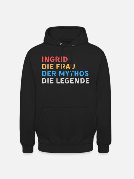 Ingrid Fau Mythos Legende - Unisex Hoodie - Schwarz