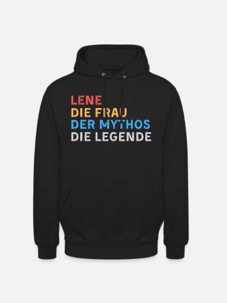 Lene Fau Mythos Legende - Unisex Hoodie - Schwarz