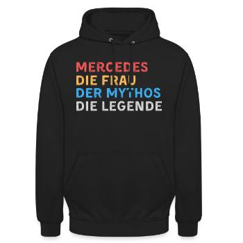 Fau Mythos Legende - Unisex Hoodie - Schwarz - Vorne - Alina (178cm) & Michal (187cm)