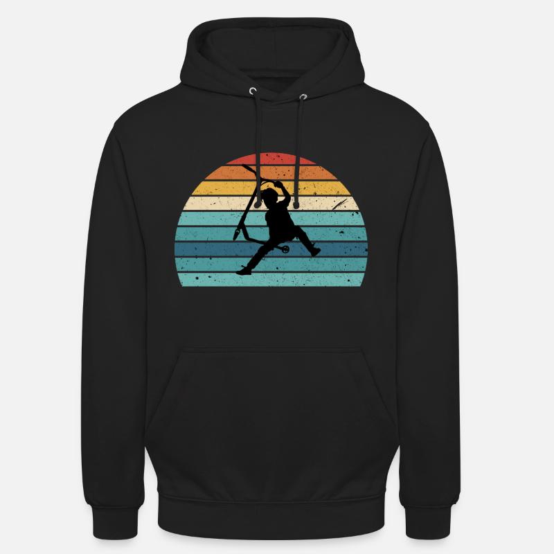 trottinette freestyle - Sweat-shirt à capuche unisexe - noir