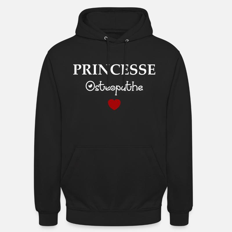 Princesse ostéopathe - Sweat-shirt à capuche unisexe - noir
