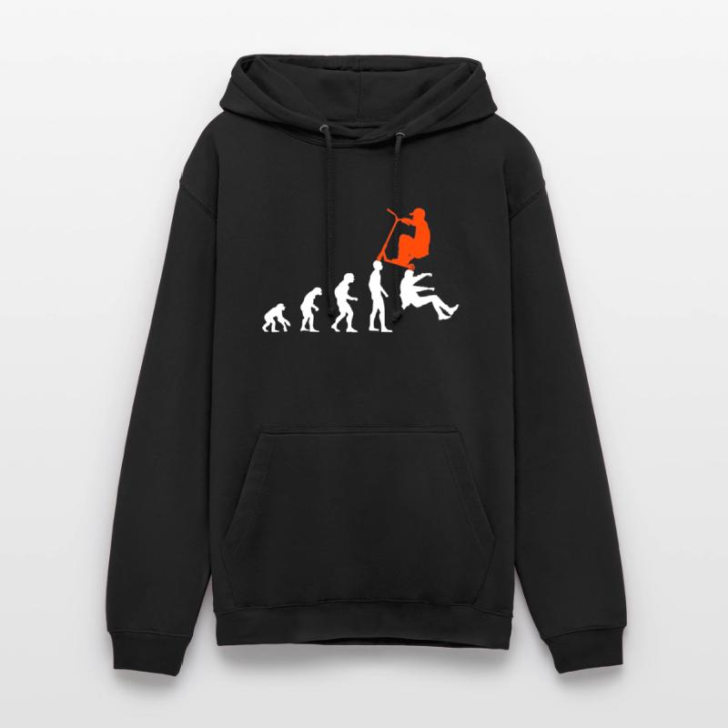 Scooter Tretroller E-Roller Stunt Evolution Design Unisex Hoodie