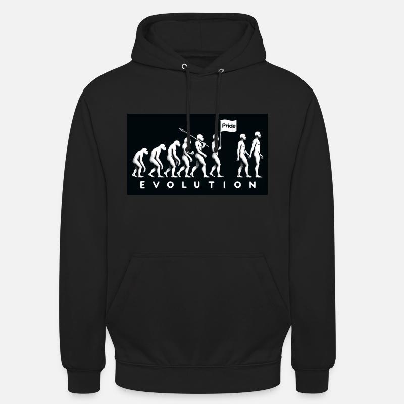 Pride Evolution – Marsch der Vielfalt - Unisex Hoodie - Schwarz