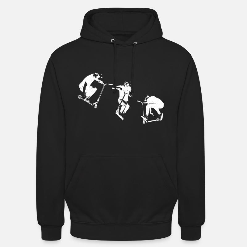 Scooter Kick Scooter Stunt E-Scooter Conception e-scooter - Sweat-shirt à capuche unisexe - noir