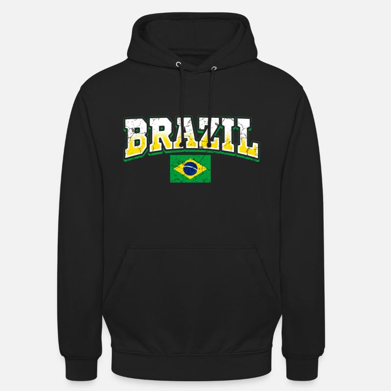 Brésil Fan - Sweat-shirt à capuche unisexe - noir
